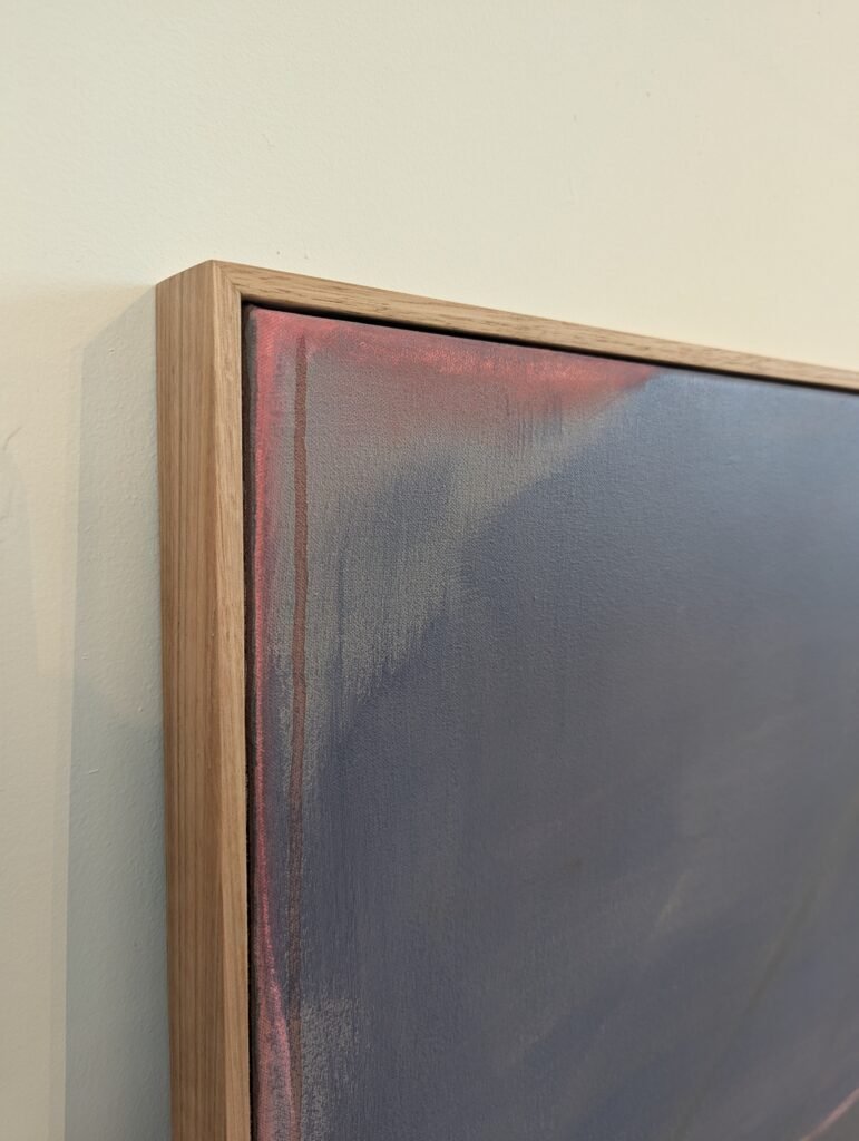 Kolibri original painting by Perth artist oak frame