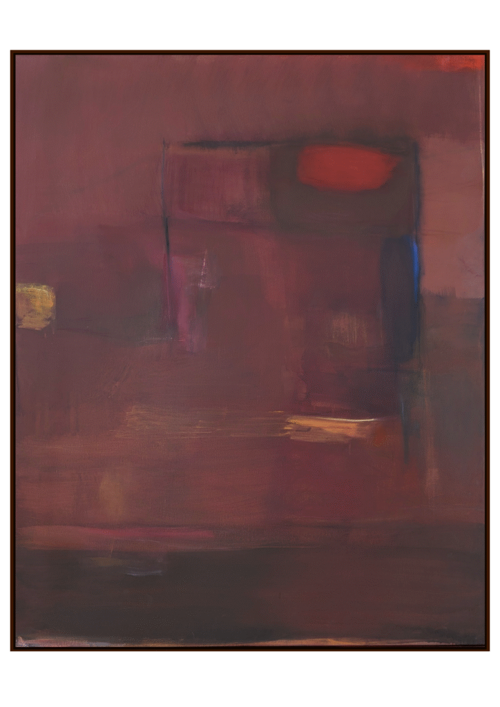 Red Earth, original abstract painting by Perth artist Kate Dolan, 2025