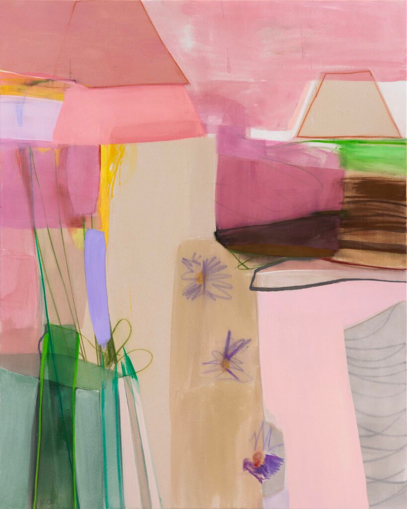 Painting 'Pink Shades' by artist Kate Dolan 